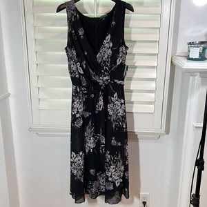 NWT LAUREN by Ralph Lauren maxi dress with belt cruise wedding tea brunch